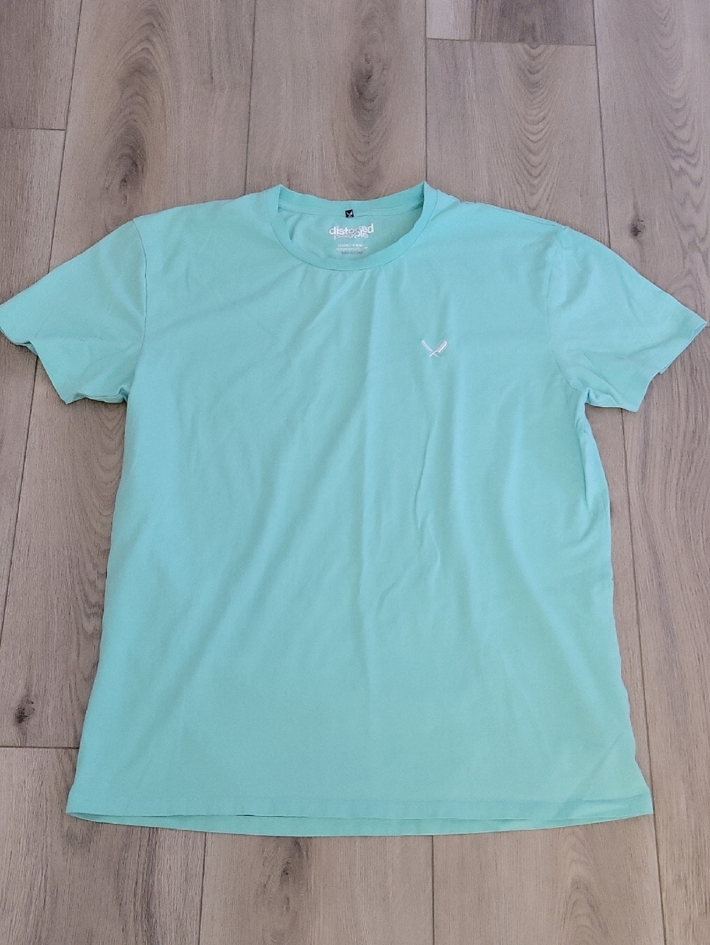 Distressed Supply Men’s Mint Crew Neck T-Shirt
